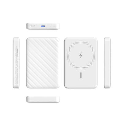 Kablosuz manyetik güç bankası 5000mAh taşınabilir Magsafe şarj cihazı hafif
