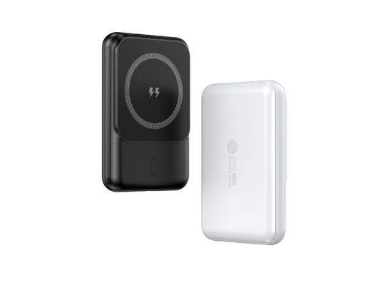 Kablosuz Mıknatıs Güç Bankası 5000mah Li Polimer Pil Şarj 12V-1.67A Çıkış Yangın geçirmez ABS PC