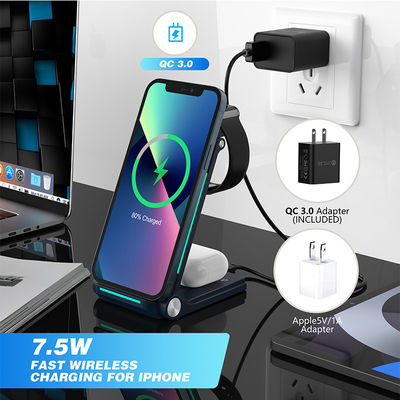 İyi bir fiyat. Hafif 3 İçin 1 Kablosuz Şarj Aracı 2-8mm Şarj Uzaklığı ile C Tipi Arabir çevrimiçi