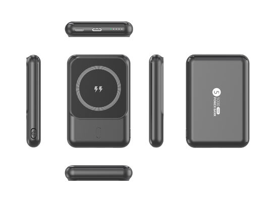 İyi bir fiyat. 5W 7.5W Kablosuz Çıktıyla VO Sınıfı Yangın geçirmez Slim güç bankası 5000mah çevrimiçi